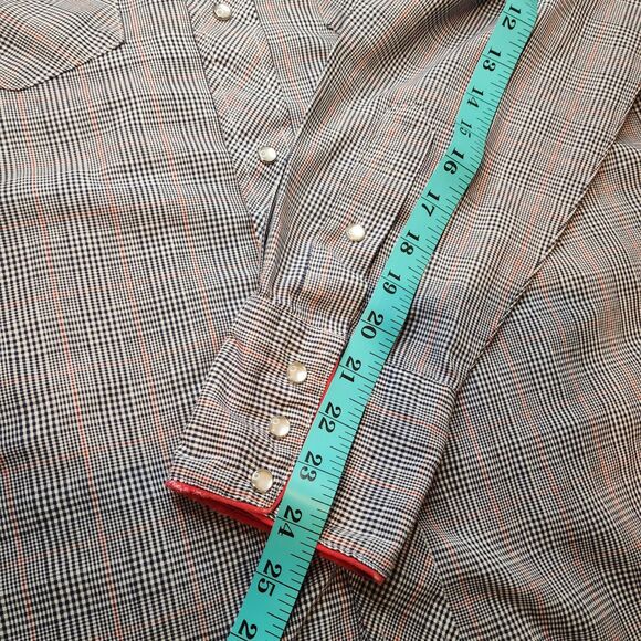 Vintage Kenny Rogers Western Pearl Snap Button Shirt Mens 17-35 XL USA Made - Picture 7 of 9